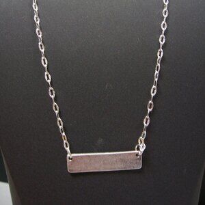 Silver Bar Chocker Necklase by: Canvas